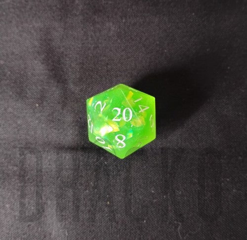 D20 Green Pendant