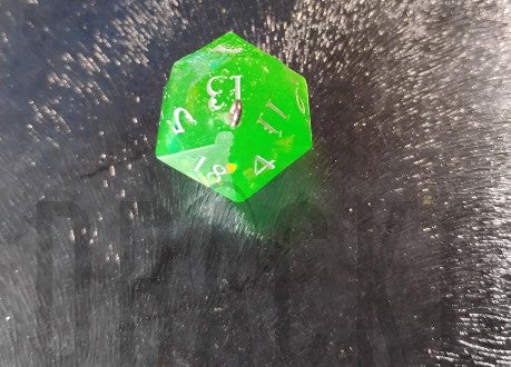 D20 Green Pendant