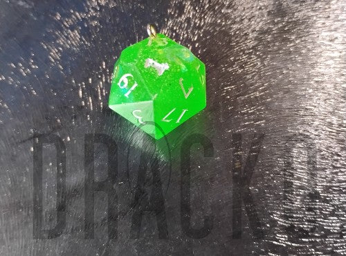 D20 Green Pendant