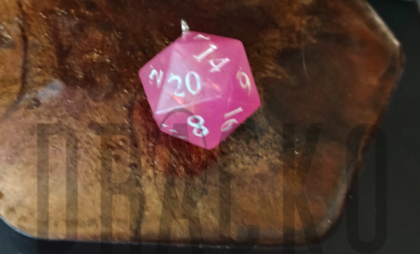 D20 Pink Pendant