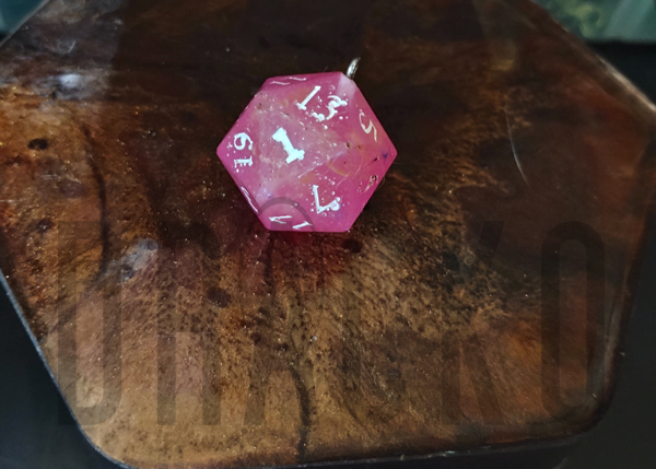 D20 Pink Pendant